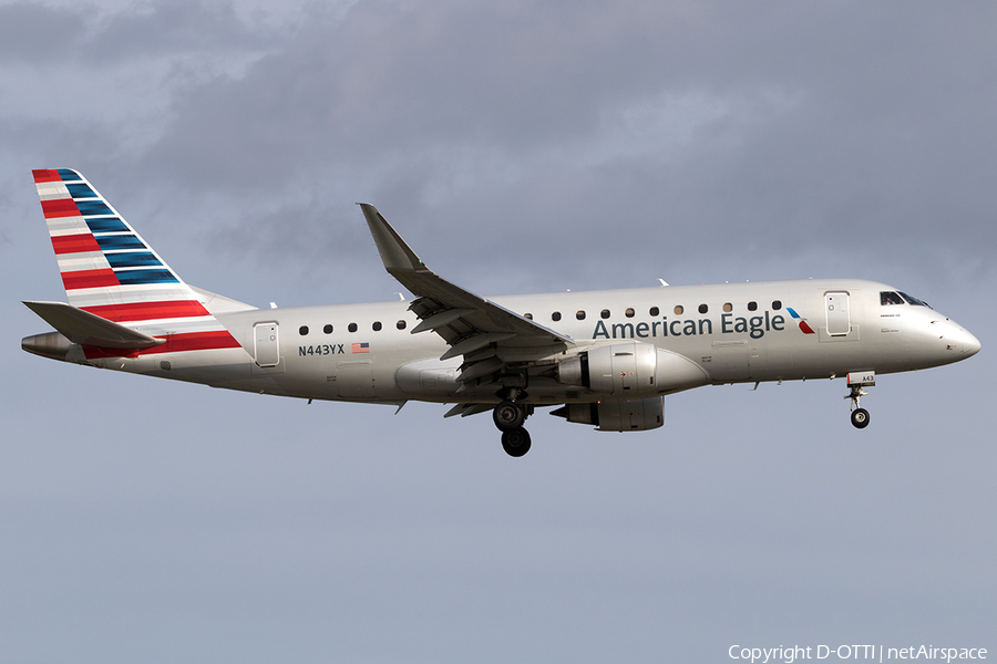 American Eagle (Republic Airlines) Embraer ERJ-175LR (ERJ-170-200LR) (N443YX) | Photo 138748