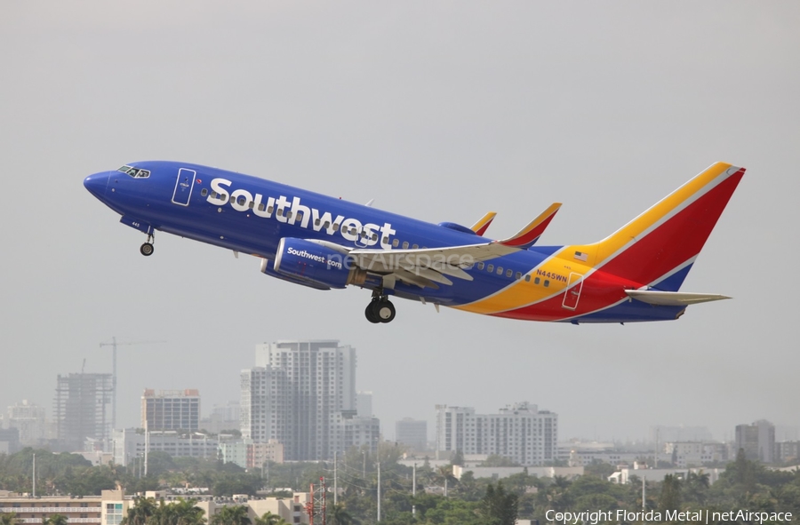 Southwest Airlines Boeing 737-7H4 (N445WN) | Photo 351017