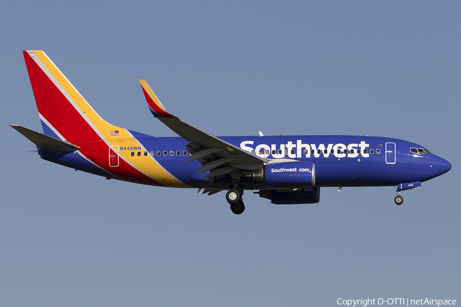 Southwest Airlines Boeing 737-7H4 (N445WN) | Photo 535772