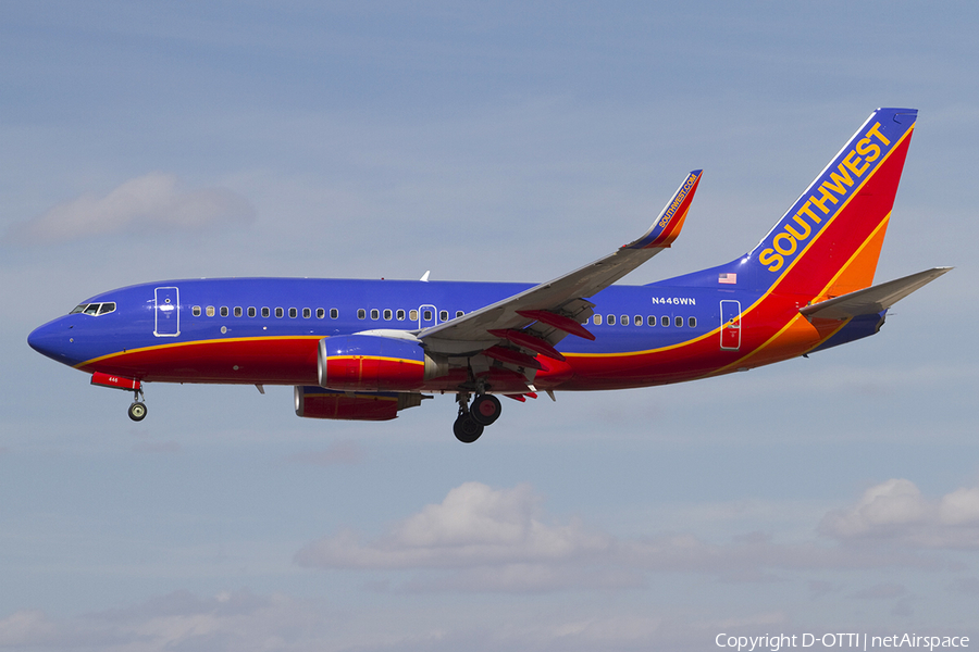 Southwest Airlines Boeing 737-7H4 (N446WN) | Photo 341814