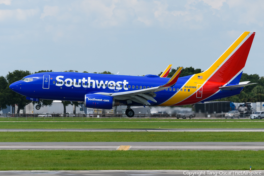 Southwest Airlines Boeing 737-7H4 (N446WN) | Photo 660983