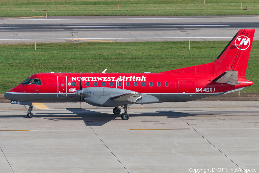 Northwest Airlink (Mesaba Airlines) SAAB 340B+ (N446XJ) | Photo 191176