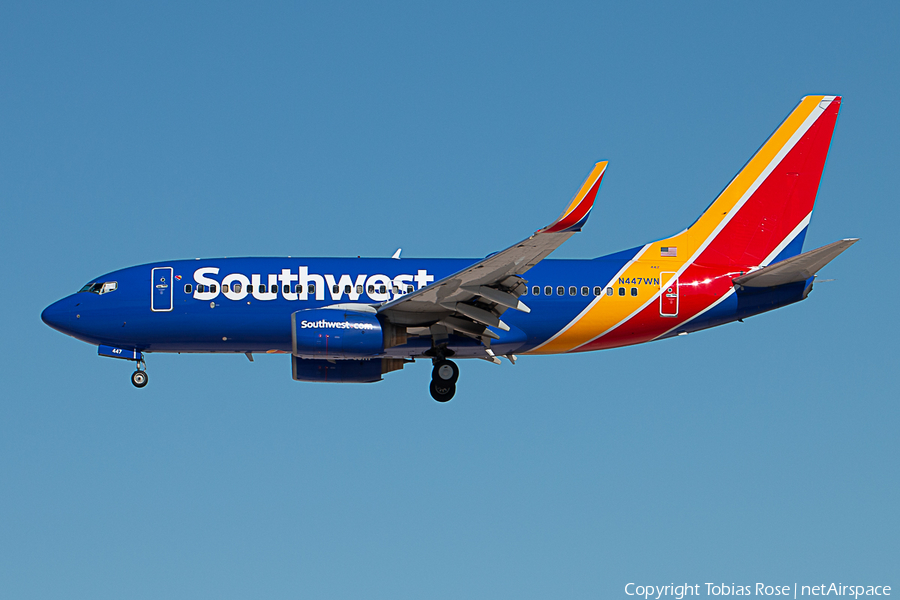 Southwest Airlines Boeing 737-7H4 (N447WN) | Photo 275089