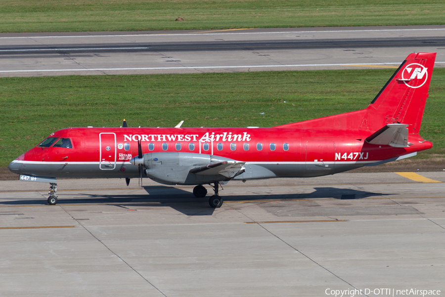 Northwest Airlink (Mesaba Airlines) SAAB 340B+ (N447XJ) | Photo 191238