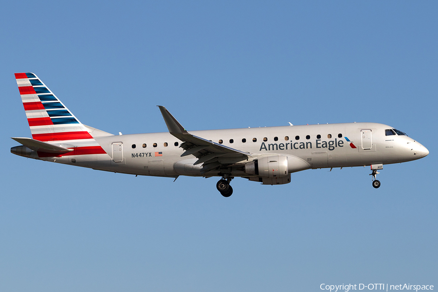 American Eagle (Republic Airlines) Embraer ERJ-175LR (ERJ-170-200LR) (N447YX) | Photo 137310