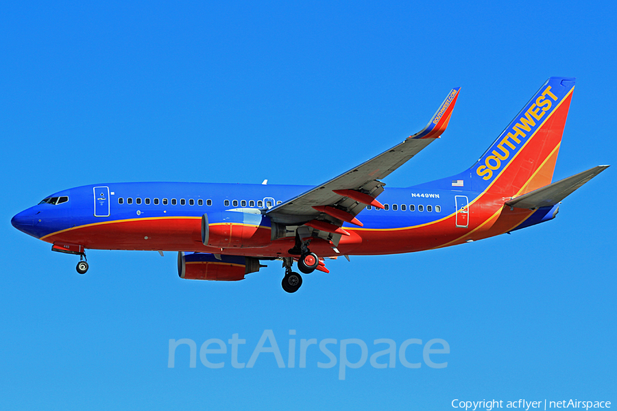 Southwest Airlines Boeing 737-7H4 (N449WN) | Photo 171397