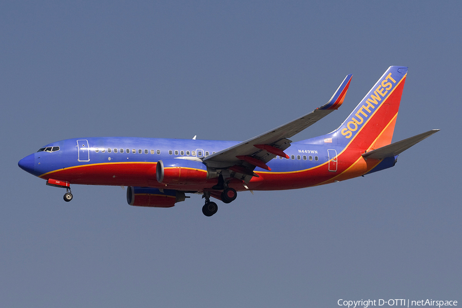 Southwest Airlines Boeing 737-7H4 (N449WN) | Photo 278837