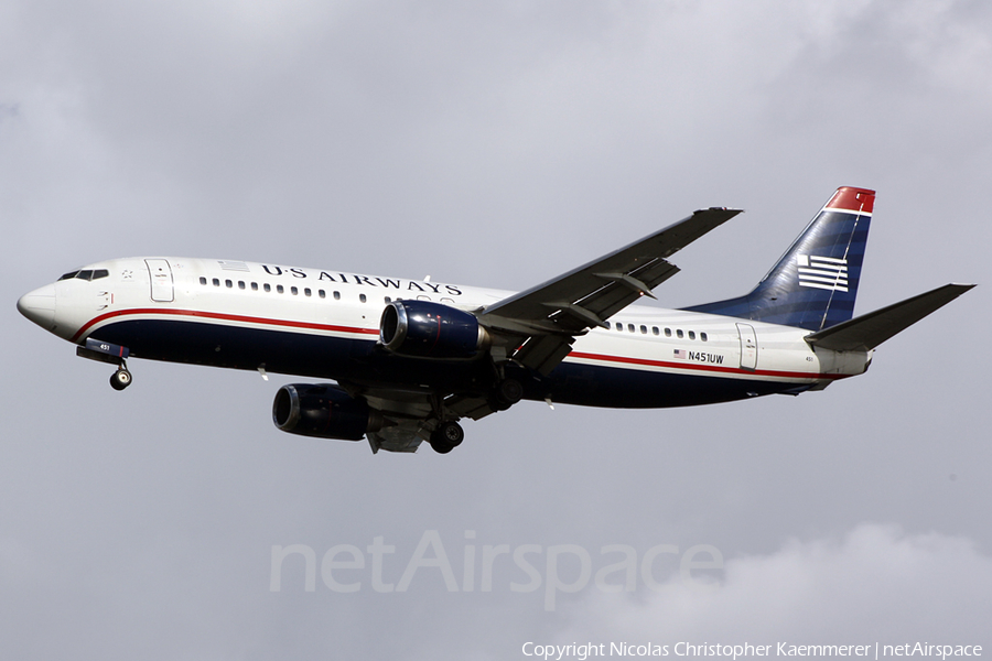 US Airways Boeing 737-4B7 (N451UW) | Photo 127020