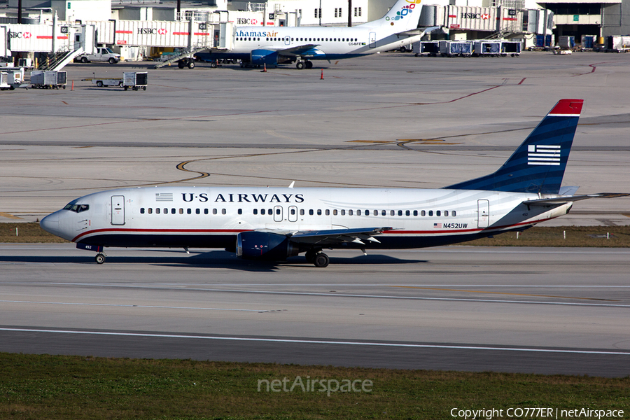 US Airways Boeing 737-4B7 (N452UW) | Photo 37521