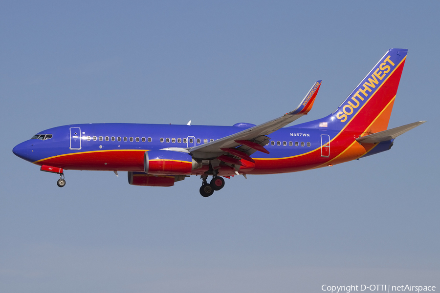 Southwest Airlines Boeing 737-7H4 (N457WN) | Photo 425463