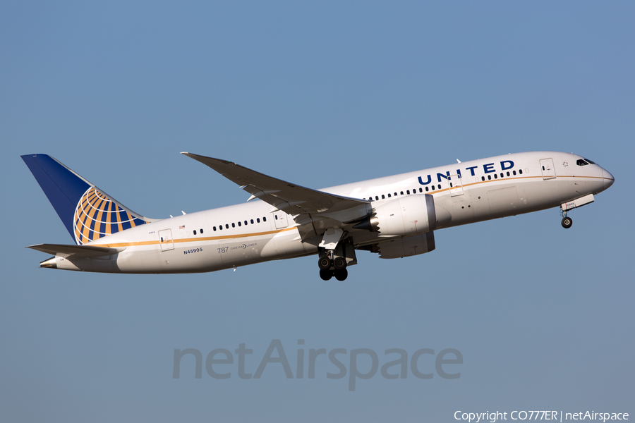 United Airlines Boeing 787-8 Dreamliner (N45905) | Photo 47387