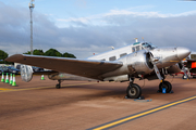 (Private) Beech G18S (N45CF) at  RAF Fairford, United Kingdom