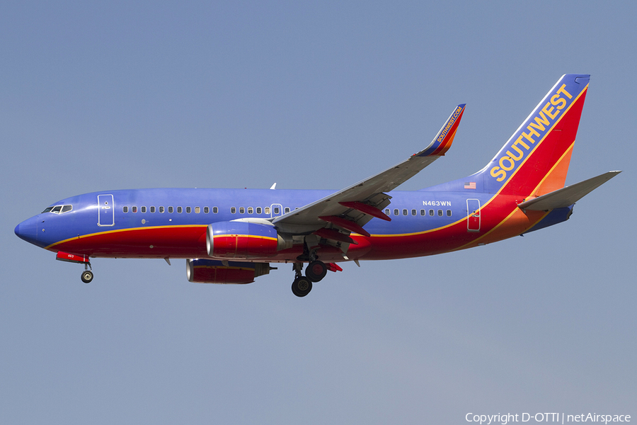 Southwest Airlines Boeing 737-7H4 (N463WN) | Photo 339399