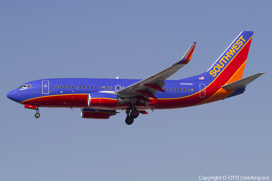 Southwest Airlines Boeing 737-7H4 (N466WN) | Photo 338393