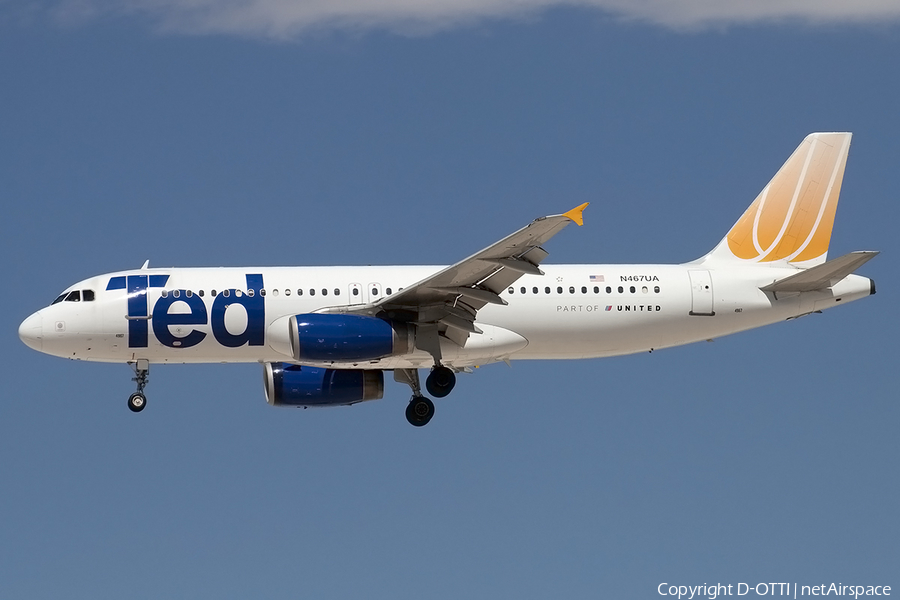 Ted Airbus A320-232 (N467UA) | Photo 178534