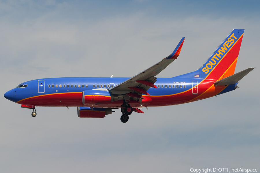 Southwest Airlines Boeing 737-7H4 (N467WN) | Photo 185103