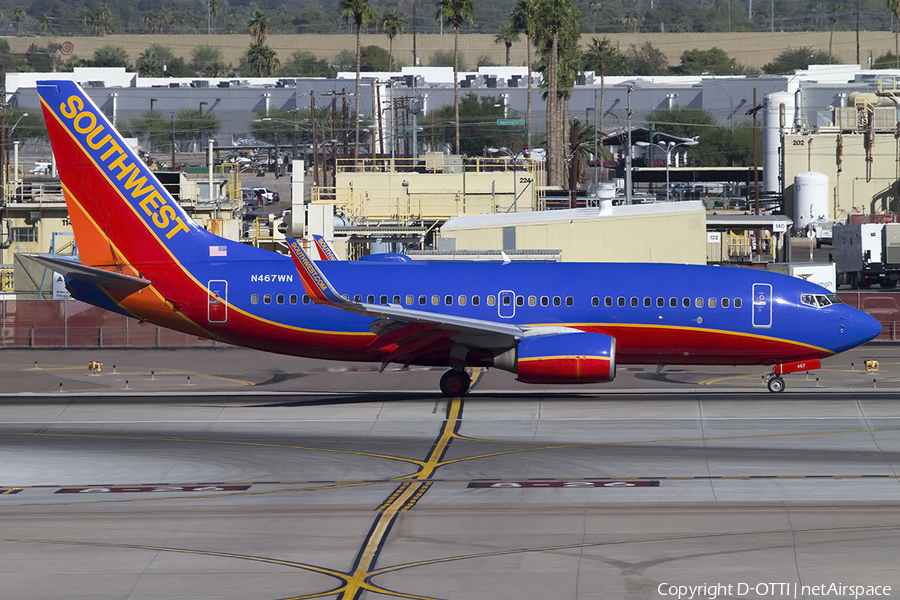 Southwest Airlines Boeing 737-7H4 (N467WN) | Photo 462393