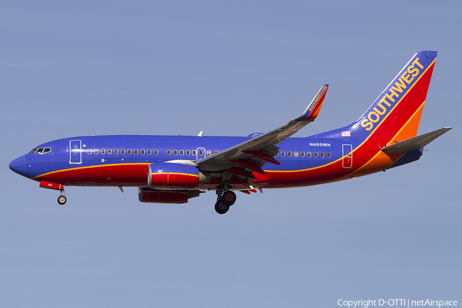 Southwest Airlines Boeing 737-7H4 (N469WN) | Photo 467606
