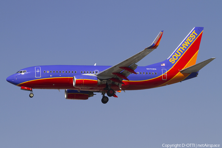 Southwest Airlines Boeing 737-7H4 (N474WN) | Photo 336868