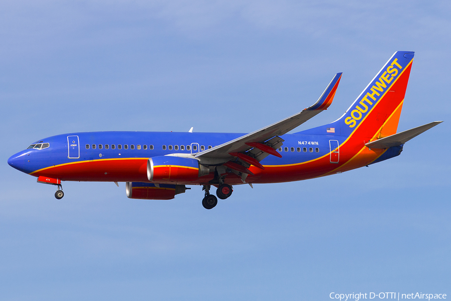 Southwest Airlines Boeing 737-7H4 (N474WN) | Photo 186590