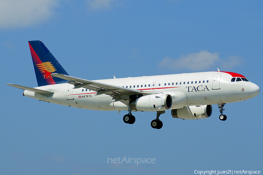TACA International Airlines Airbus A319-132 (N476TA) | Photo 70265