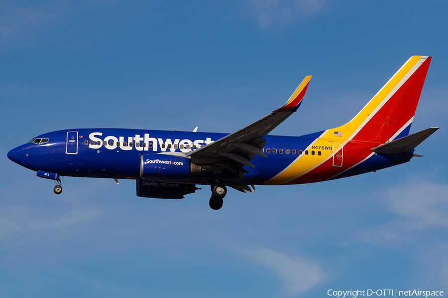 Southwest Airlines Boeing 737-7H4 (N476WN) | Photo 566642