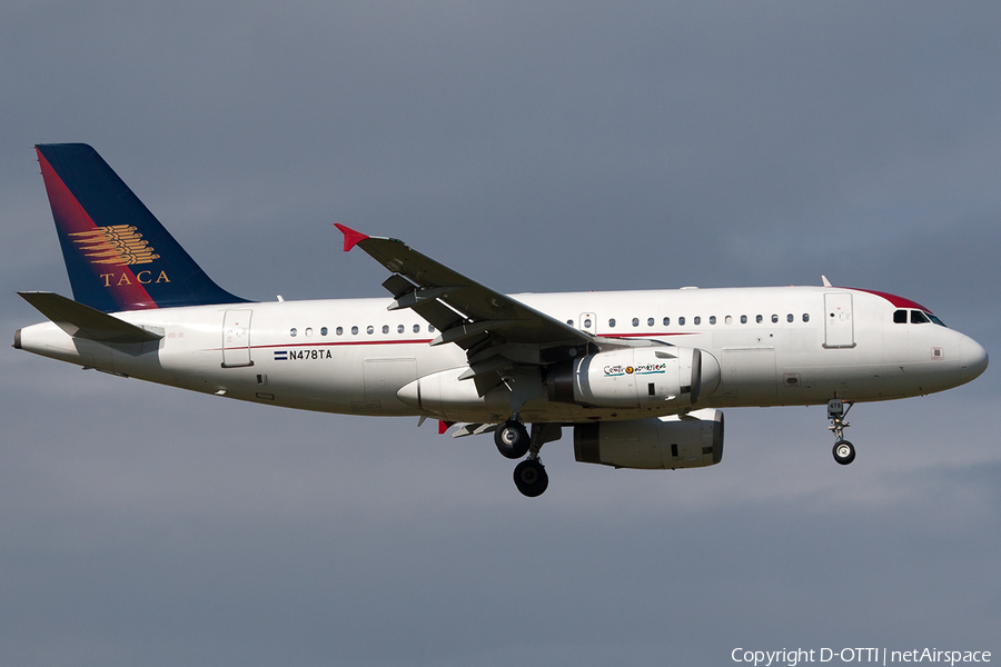 TACA International Airlines Airbus A319-132 (N478TA) | Photo 214784