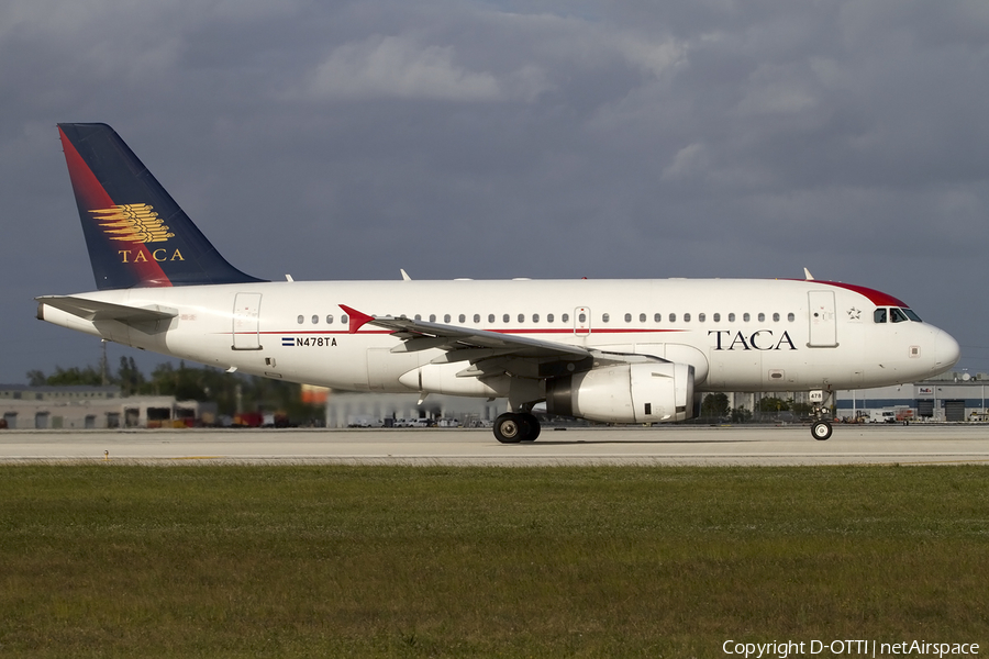 TACA International Airlines Airbus A319-132 (N478TA) | Photo 422827