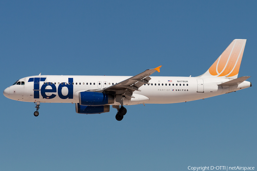 Ted Airbus A320-232 (N478UA) | Photo 180132