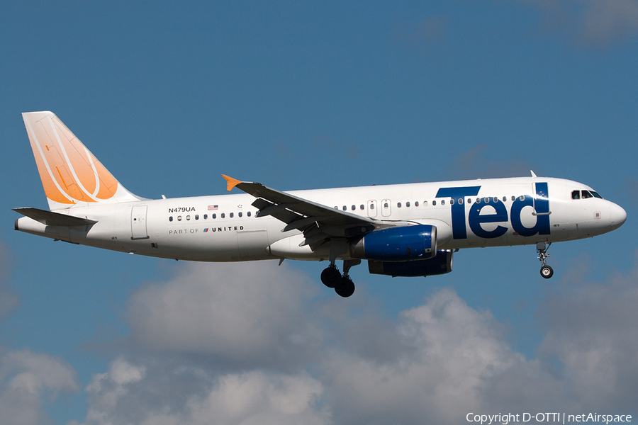 Ted Airbus A320-232 (N479UA) | Photo 233084