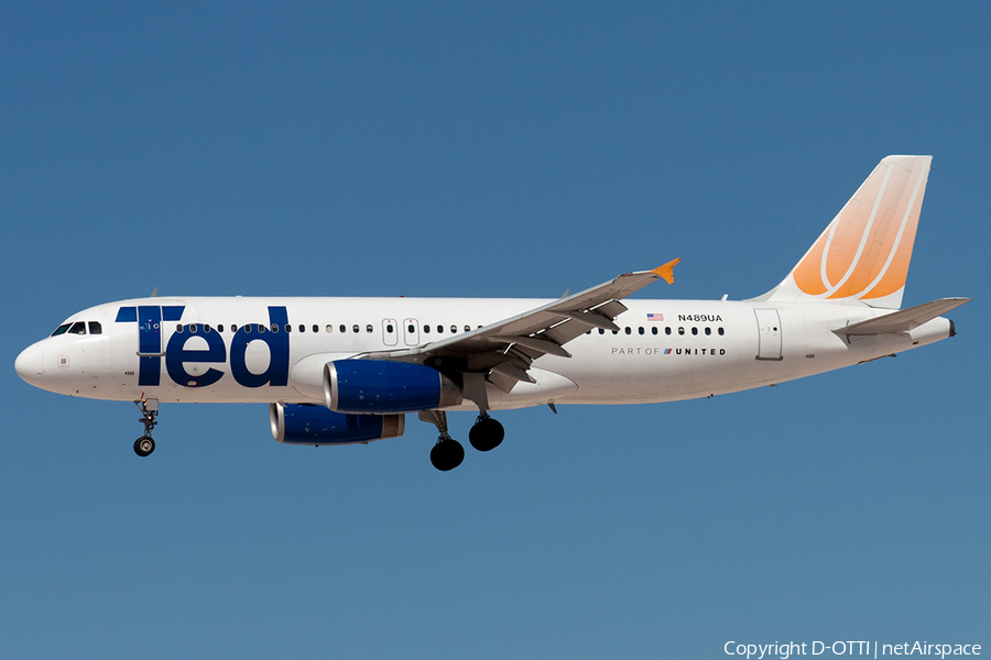 Ted Airbus A320-232 (N489UA) | Photo 180628