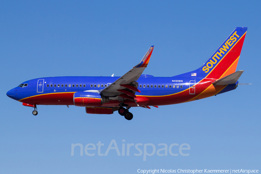 Southwest Airlines Boeing 737-7H4 (N491WN) | Photo 127334