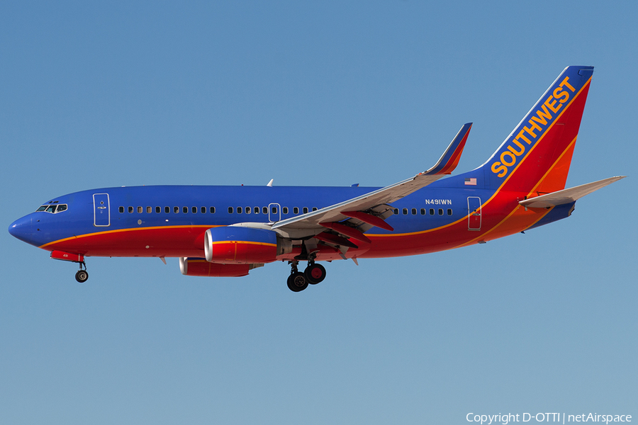 Southwest Airlines Boeing 737-7H4 (N491WN) | Photo 181079