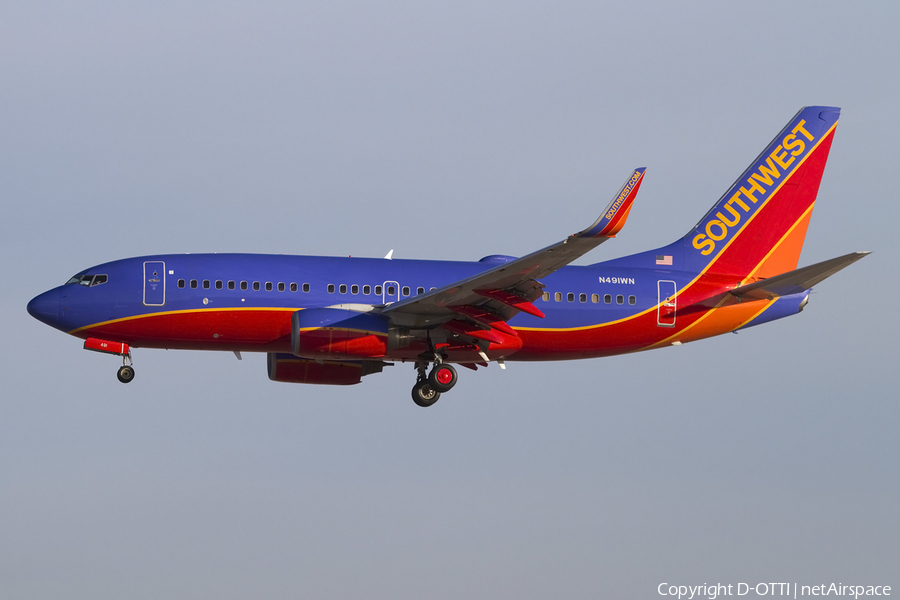 Southwest Airlines Boeing 737-7H4 (N491WN) | Photo 425361