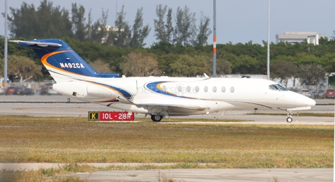 Gary Jet Center Cessna 700 Citation Longitude (N492CA) at  West Palm Beach - International, United States