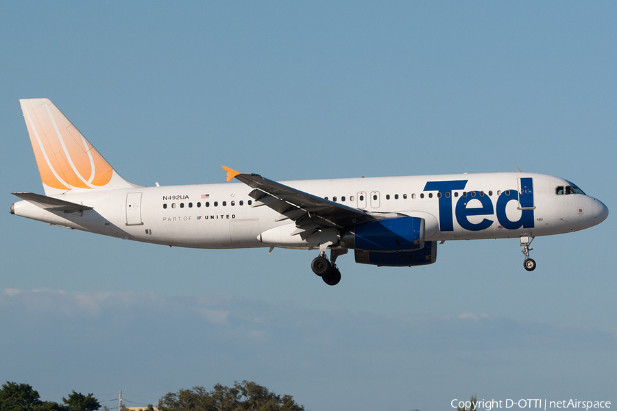 Ted Airbus A320-232 (N492UA) | Photo 234066
