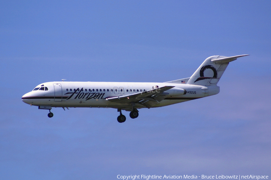 Horizon Air Fokker F28-4000 Fellowship (N492US) | Photo 189598