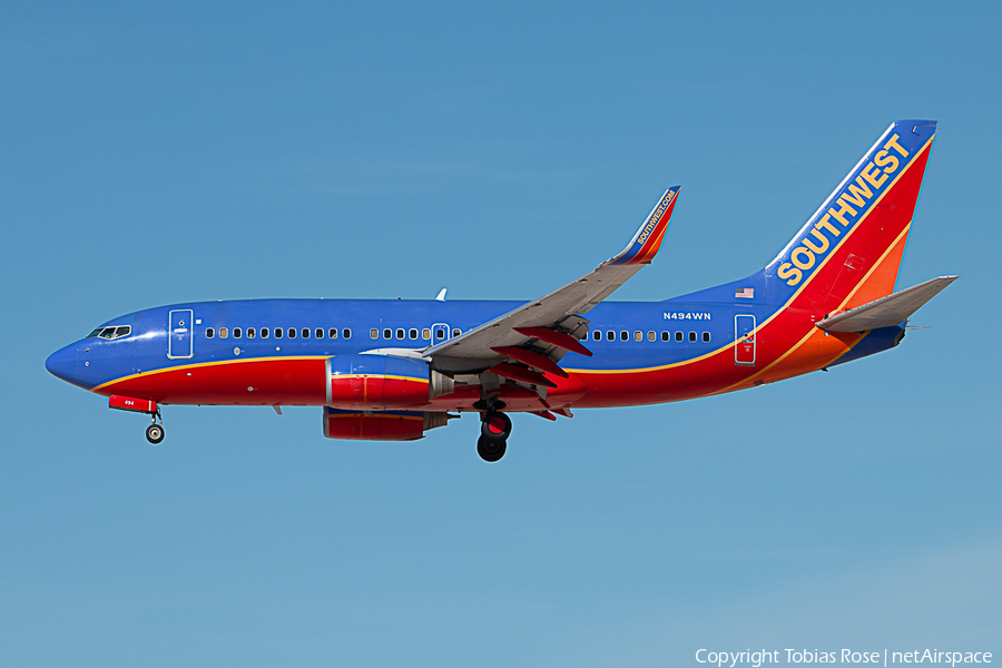 Southwest Airlines Boeing 737-7H4 (N494WN) | Photo 275251