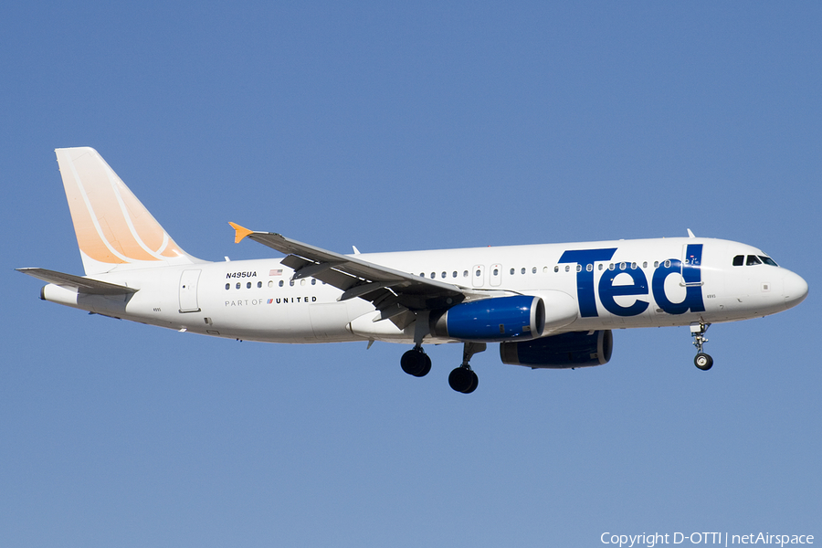 Ted Airbus A320-232 (N495UA) | Photo 179115
