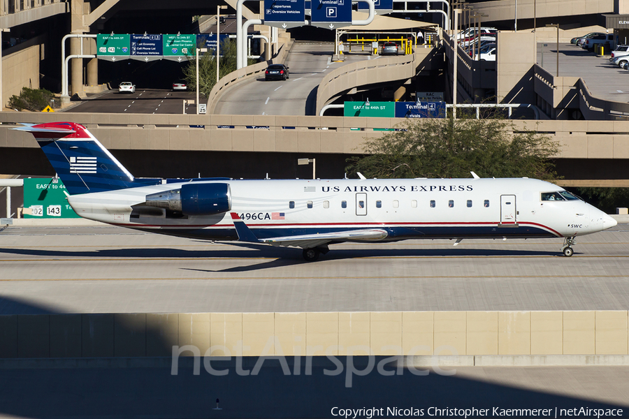 US Airways Express (SkyWest Airlines) Bombardier CRJ-200ER (N496CA) | Photo 124080