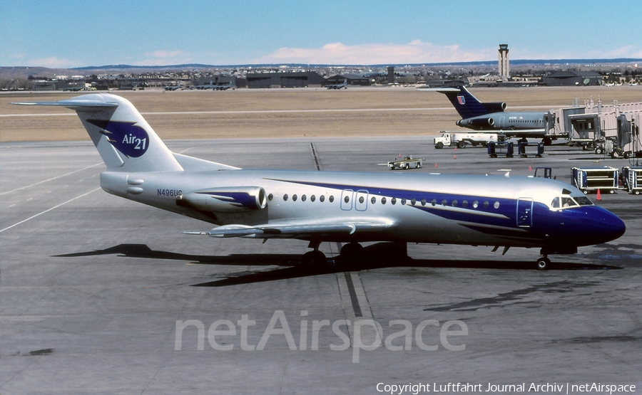 Air 21 Fokker F28-4000 Fellowship (N496US) | Photo 408821