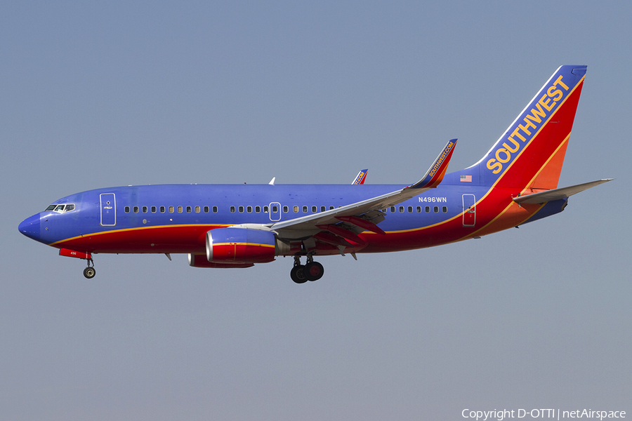 Southwest Airlines Boeing 737-7H4 (N496WN) | Photo 341110