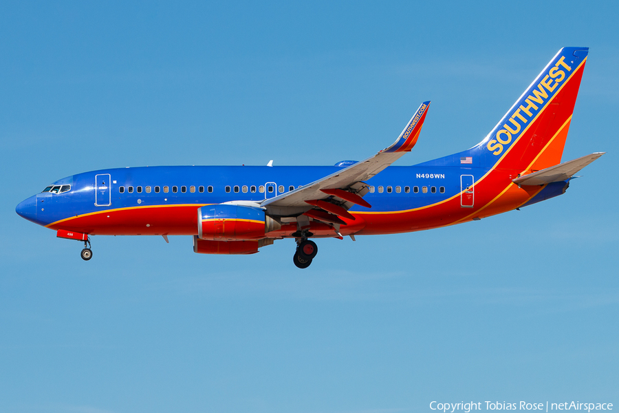 Southwest Airlines Boeing 737-7H4 (N498WN) | Photo 337783