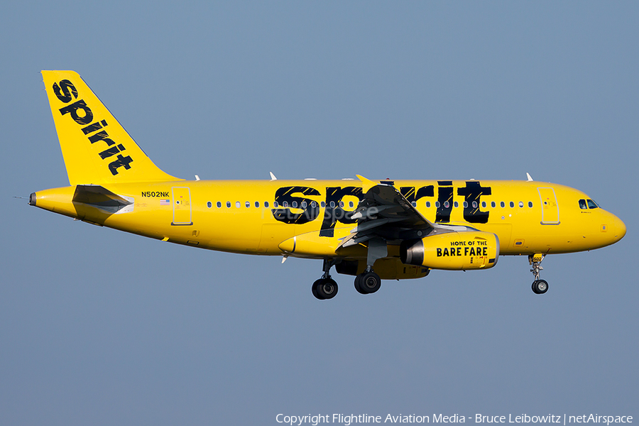 Spirit Airlines Airbus A319-132 (N502NK) | Photo 92169