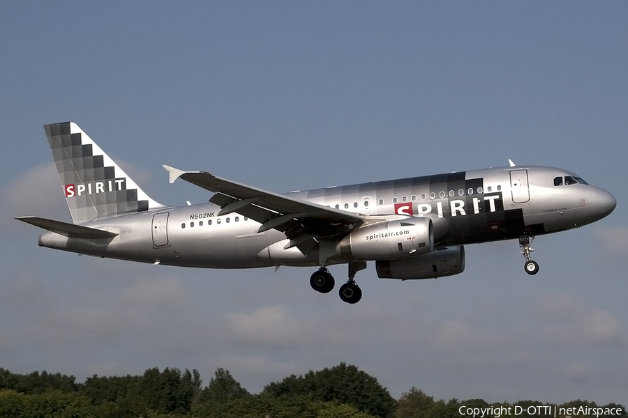 Spirit Airlines Airbus A319-132 (N502NK) | Photo 175481