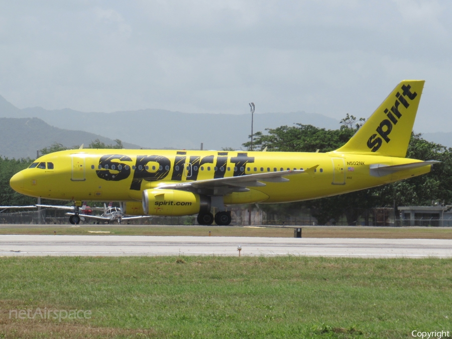 Spirit Airlines Airbus A319-132 (N502NK) | Photo 519865