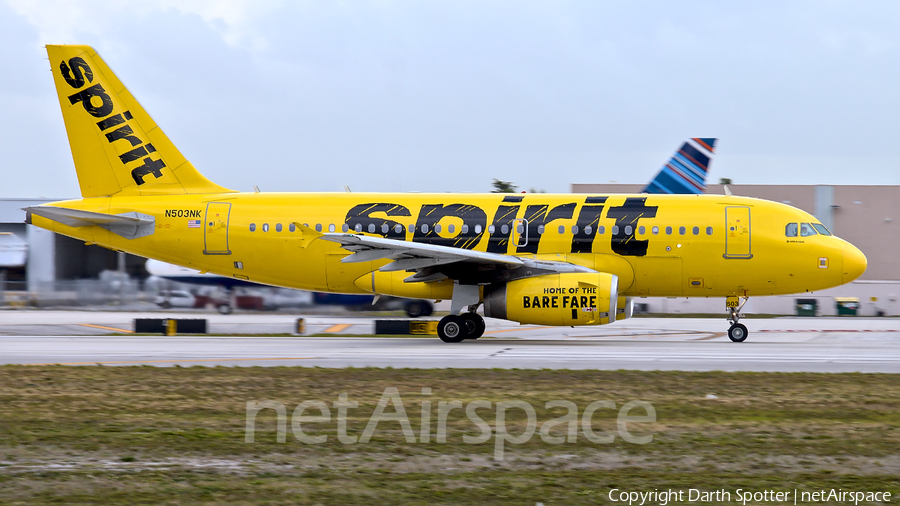 Spirit Airlines Airbus A319-132 (N503NK) | Photo 382155