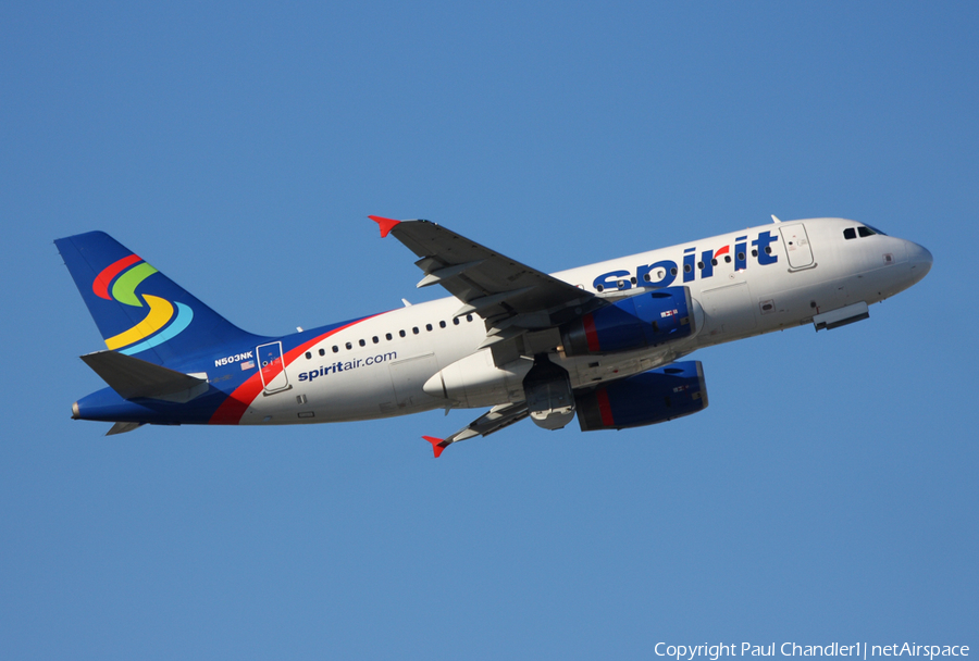 Spirit Airlines Airbus A319-132 (N503NK) | Photo 490501