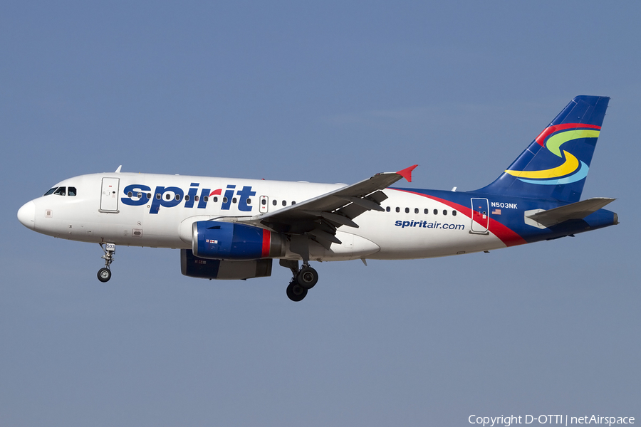 Spirit Airlines Airbus A319-132 (N503NK) | Photo 424972