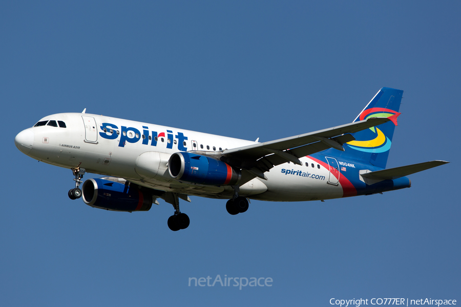 Spirit Airlines Airbus A319-132 (N504NK) | Photo 79494